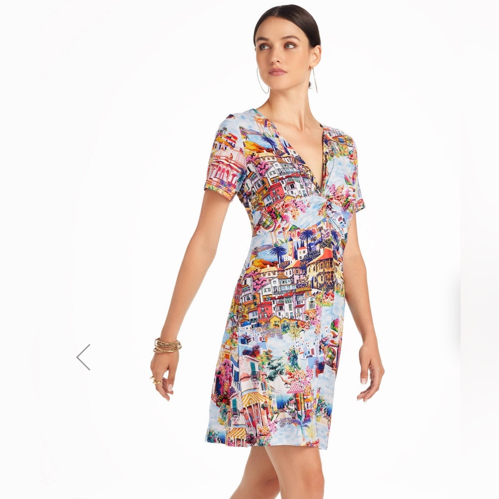 Johnny Was Janie Twist Front Swing Dress - Picture 3 of 10